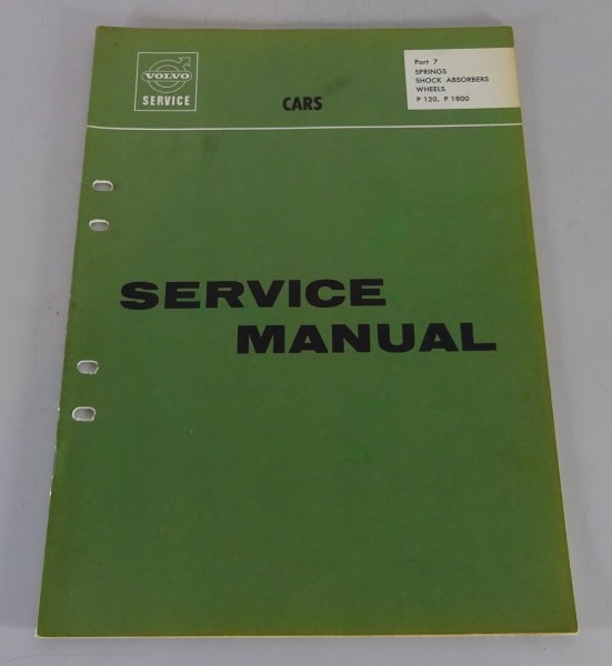 Workshop Manual Volvo Amazon P120 + P1800 Springs, Shock absorbers, wheels 1965