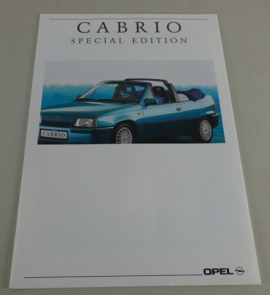 Prospekt / Broschüre Opel Kadett E Cabrio Special Edition Bertone Stand 07/1992