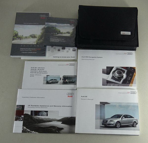 Owner's Manual / handbook + Wallet Audi A6 C6 + Quattro from 11/2009