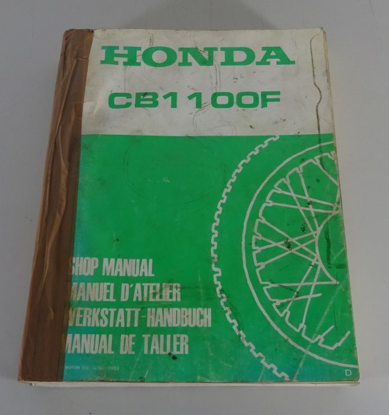 Werkstatthandbuch / Workshop Manual Honda CB 1100 F Super Bol D´or Stand 1983