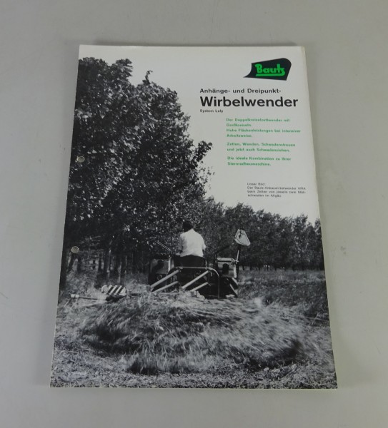 Prospekt / Broschüre Bautz Wirbelwender WR + WRA Stand 01/1968