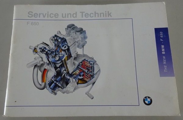 Scheckheft / Serviceheft BMW F 650 Motorrad blanko - ohne Einträge Stand 08/1993