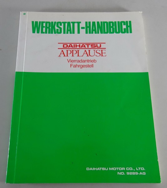 Werkstatthandbuch Daihatsu Applause | Allradantrieb & Fahrgestell Stand 10/1989