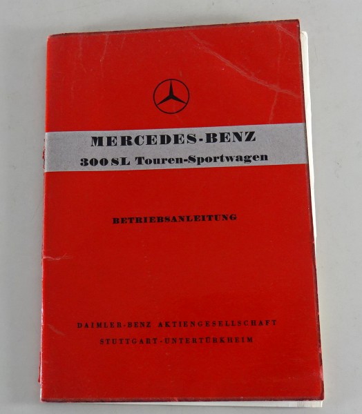 Betriebsanleitung Mercedes Benz 300 SL Roadster R198 Touren-Sportwagen - 1/1960