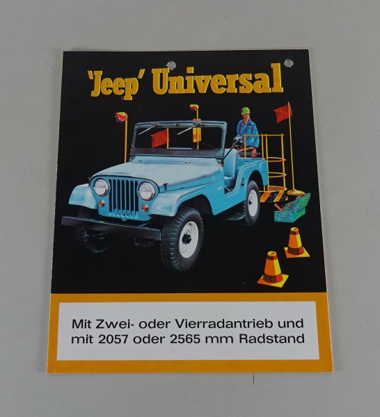 Prospekt / Broschüre Jeep Universal CJ-5 / CJ-6 Kaiser Stand 1965