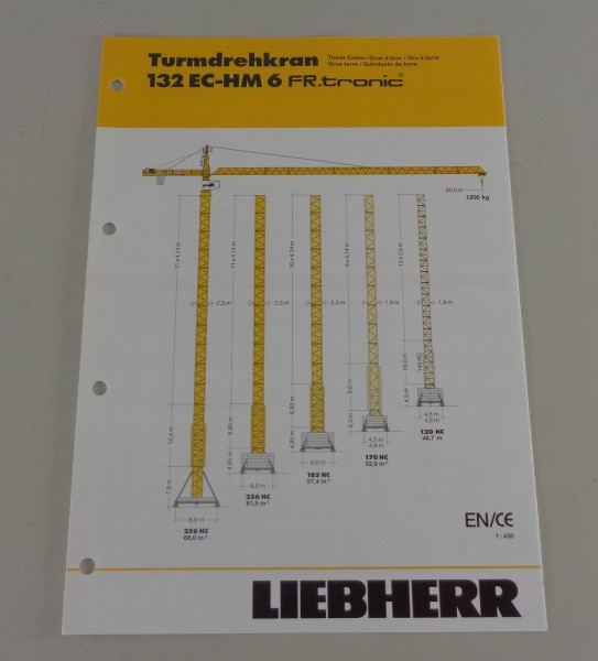 Datenblatt Liebherr Turmdrehkran 132 EC-HM 6 FR.tronic von 03/2007