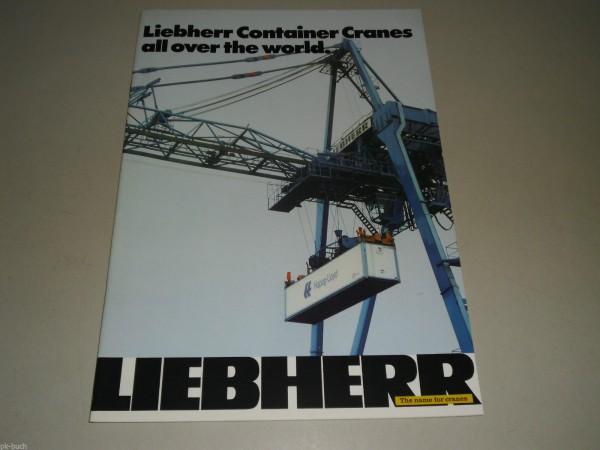 Prospekt Brochure Liebherr Container Cranes T-P-G-Model Stand 08/1979