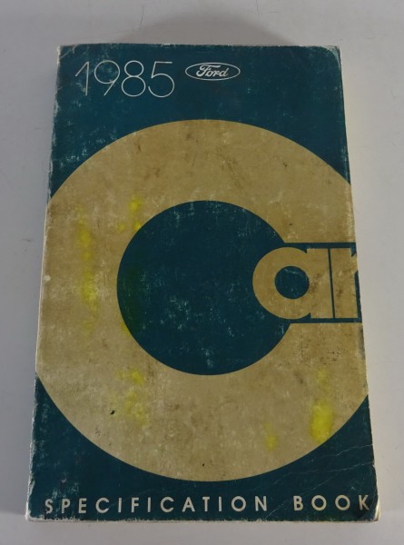 Tabellenbuch Ford Mustang, Thunderbird, Capri, Escort, Town Car, etc. My 1985