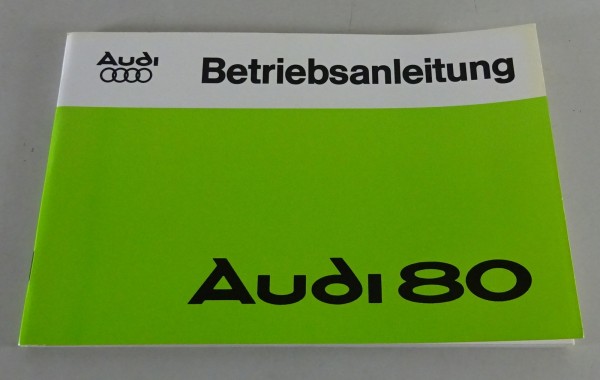 Prospekt / Broschüre Audi 80 B1 Typ 82 Stand 01/1978