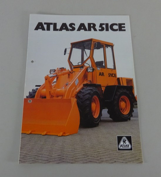 Prospekt / Broschüre Atlas Radlader AR 51CE Stand 03/1985