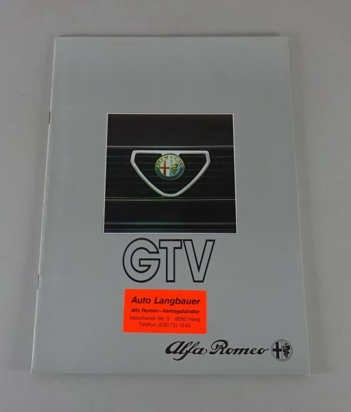 Prospekt / Broschüre Alfa Romeo GTV 6 (2,5 Liter) Stand 1986