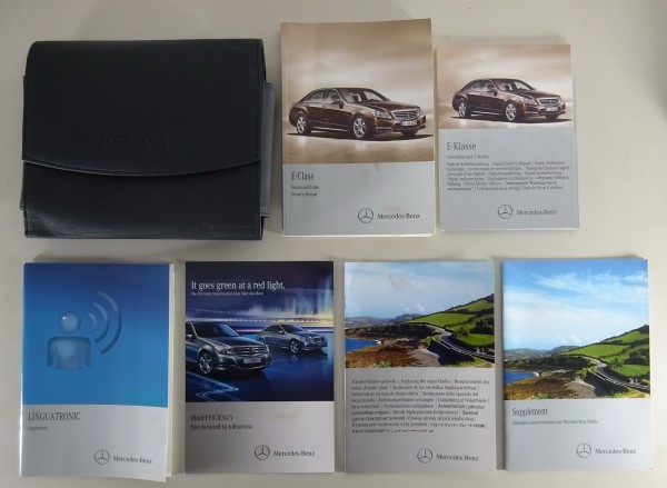 Owner's Manual + Wallet Mercedes E-Class W212 Saloon + Estate E 200 - E 500 2012