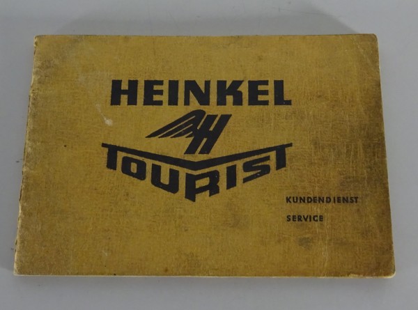 Scheckheft blanko + ohne Einträge Heinkel Tourist 103 - A2 Stand 07/1960