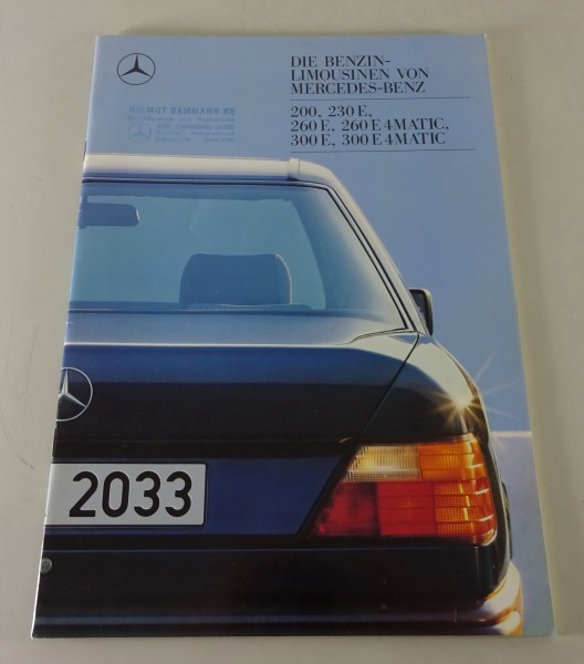 Prospekt Mercedes-Benz W124 Benzin Limousine 200 - 300 E 4MATIC von 01/1988