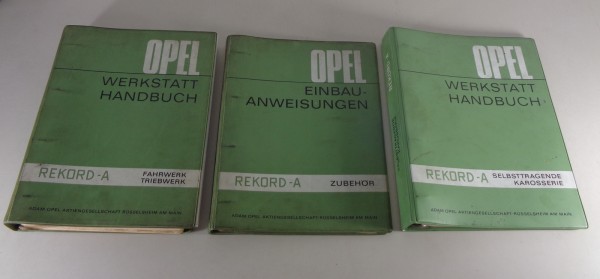 Werkstatthandbuch Opel Rekord A / Caravan A + Nachträge Bauj. 1963-1965 von 1965