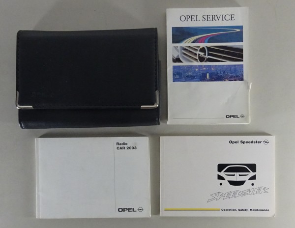 Owner's Manual + Wallet Opel Speedster Stand 07/2000