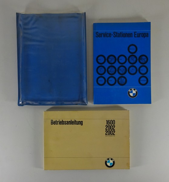 Bordmappe + Betriebsanleitung BMW 1600 / 2002 / 2002 Automatic Stand 01/1970