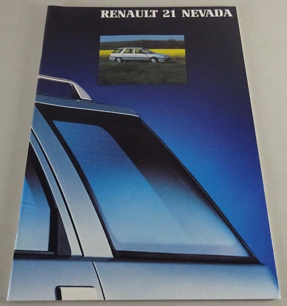 Prospekt Renault R21 Nevada TL / GTS / GTX / TXE / TD / GTD Stand 06/1990