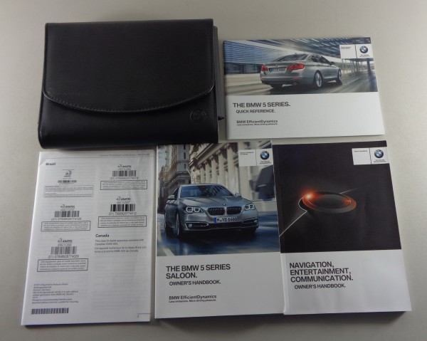 Owner's Manual + Wallet BMW 5-Series F10 520i 528i 535i 550i etc. from 06/2014