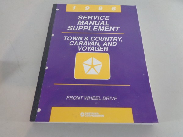 Workshop manual Supplement Chrysler/Dodge Caravan, Town & Country, Voyager 1996