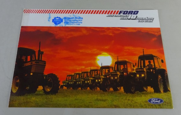 Prospekt / Broschüre Ford Traktoren 2610 - 8210, TW10, TW20, TW30 - Serie 10