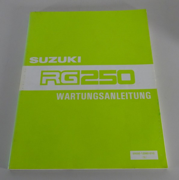 Werkstatthandbuch / Wartungsanleitung Suzuki RG 250 Gamma Stand 01/1986