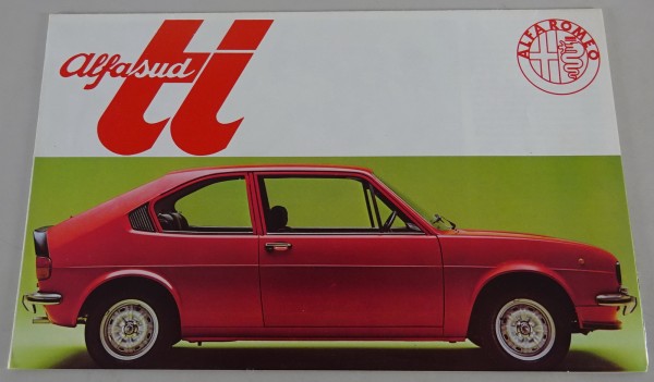 Prospekt / Faltprospekt / Broschüre Alfa Romeo Alfasud ti