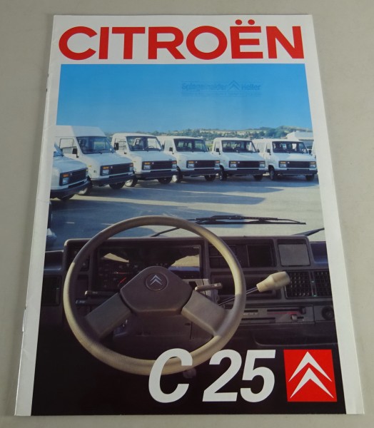 Prospekt / Broschüre Citroën C 25 Kastenwagen Stand 09/1987