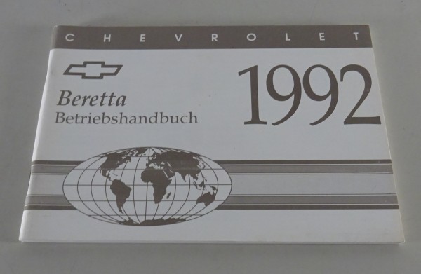 Betriebsanleitung / Handbuch Chevrolet Beretta auf deutsch Stand 1992