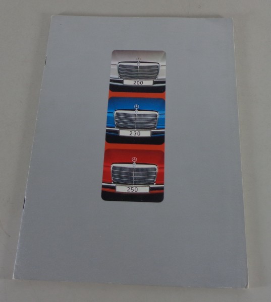 Brochure Mercedes Benz /8 W114 / W115 200 / 230 / 250