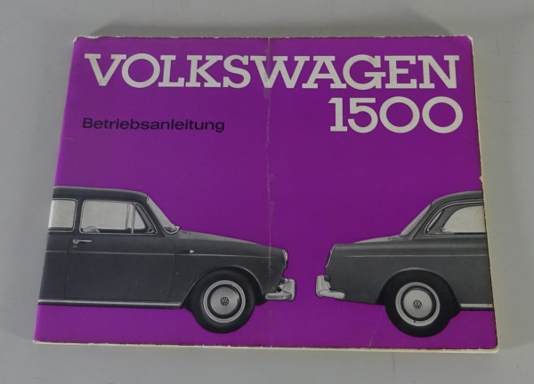 Betriebsanleitung Handbuch Volkswagen VW 1500 Typ 3, Stand August 1962