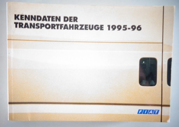 Technische Information Datenbuch Fiat Panda / Ducato / etc Stand 1995 - 1996