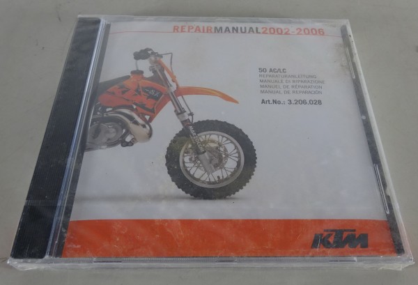 Werkstatthandbuch / Repair Manual KTM 50 AC / LC Baujahre 2002 - 2006