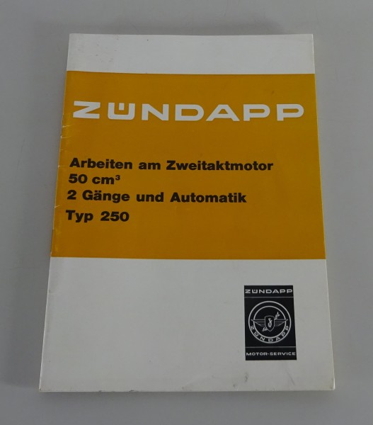 Werkstatthandbuch Zündapp Mofa ZR 20 Typ 447 Motor Typ 250 Stand 11/1977