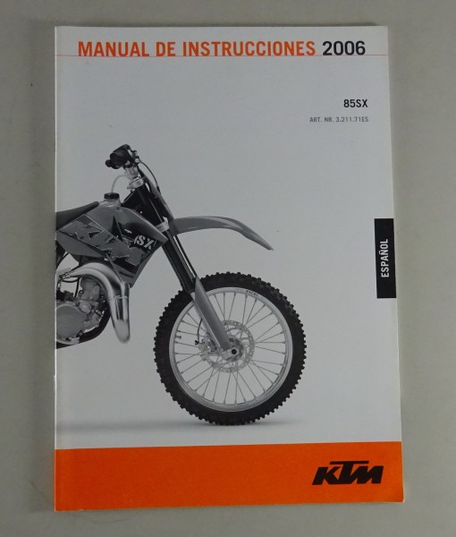 Manual de instrucciones KTM 85 SX Modelljahr 2006