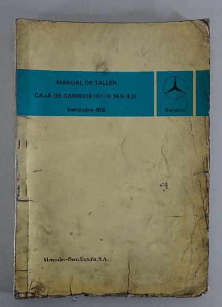 Manual de taller Mercedes-Benz Caja de Cambios G1 / D 14-5 / 4,2 desde 12/1985