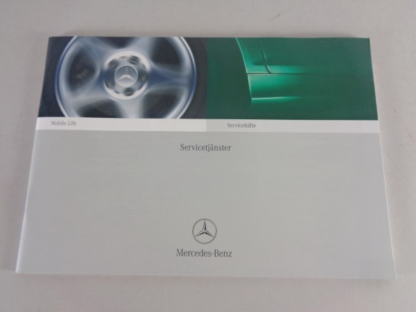 Scheckheft Mercedes Benz CLK Typ 209 auf Schwedisch von 06/2002