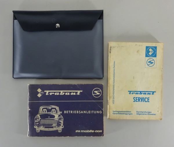 Bordmappe + Betriebsanleitung Trabant 601 / 601 S, 601 S de Luxe Stand 06/1987