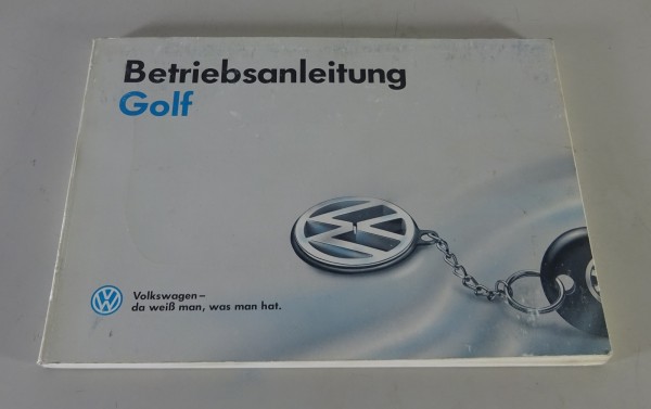Betriebsanleitung / Handbuch VW Golf III/3 , incl. GTI, VR6, syncro. von 07/1992