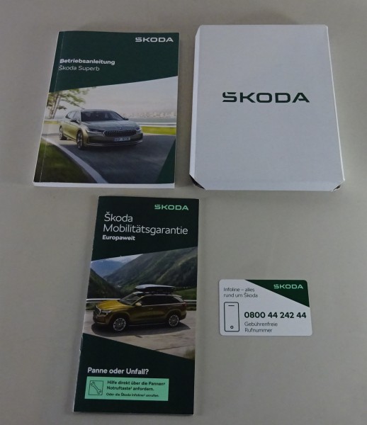 Bordmappe mit Betriebsanleitung / Handbuch Skoda Superb IV Typ 3Y Stand 11/2025