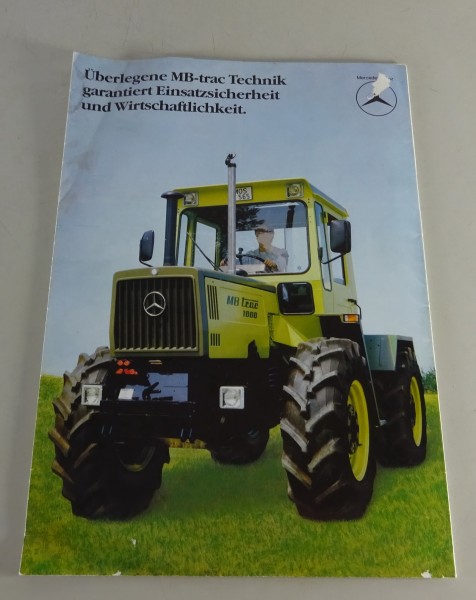 Prospekt / Poster Mercedes-Benz Ackerschlepper MB-Trac 700 - 1500 Stand 09/1983