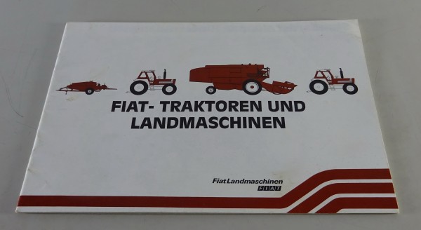 Prospekt / Broschüre Fiat - Traktoren- und Landmaschinenprogramm
