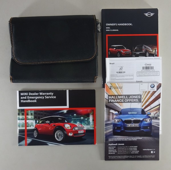 Owner's Manual + Wallet R55 Mini Clubman One, Cooper / S / SD, Works 02/2013