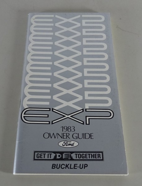 Owner's Manual / Handbook Ford EXP Stand 1983