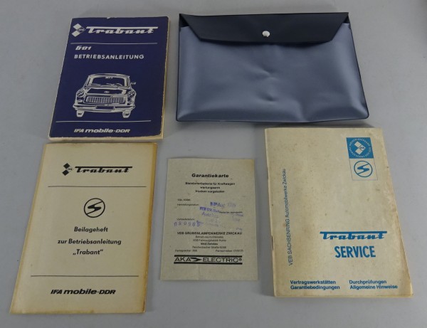 Bordmappe mit Betriebsanleitung Trabant 601 Standard / S / de Luxe Stand 06/1983