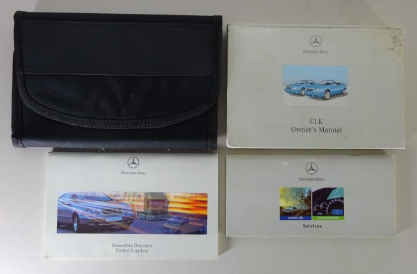 Wallet + Owner´s Manual Mercedes-Benz CLK W 208 Coupé / Cabrio Stand 09/2000