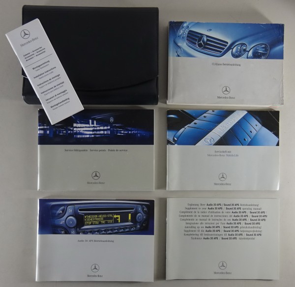Bordmappe mit Betriebsanleitung Mercedes CL-Klasse C 215 CL 500 - 55 AMG 08/2003