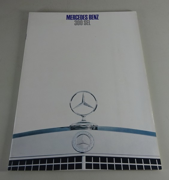 Prospekt / Broschüre französisch Mercedes-Benz 300 SEL W109 Stand 08/1968