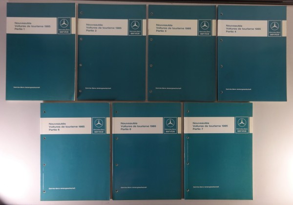 Manuel d'atelier / introduction Mercedes W126, R107, W124, W201 à partir de 1985