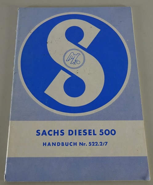 Reparaturanleitung Sachs Diesel Motor 500 Wassergekühlt Stand 03/1961